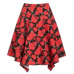 Zio Floral Handkerchief Midi Skirt